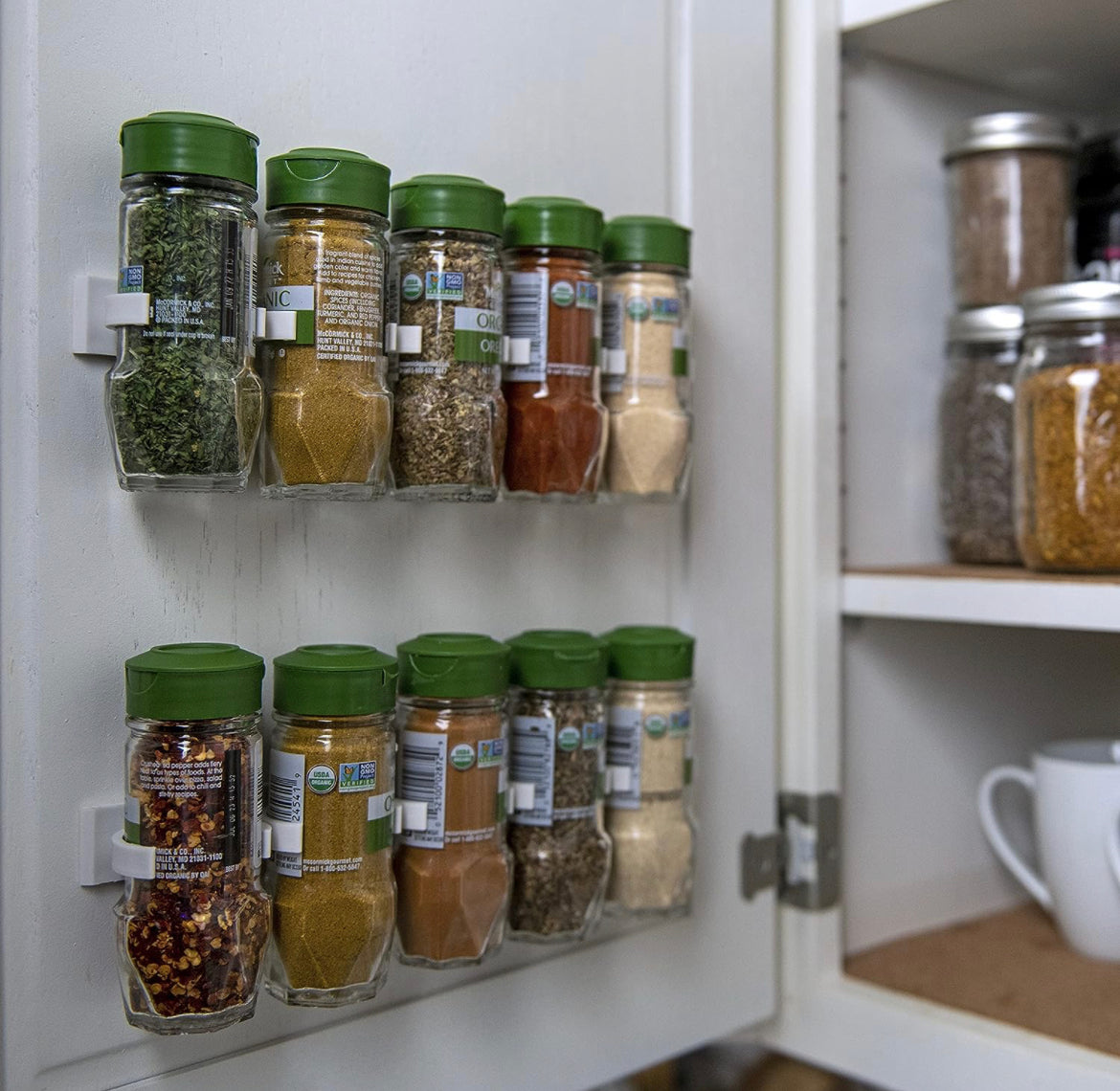 Clip Kitchen Spice Organizer | Spice Bottle Rack Kitchen Storage