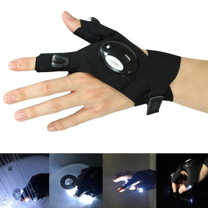 LED Flashlight Waterproof Gloves - 1 Pair