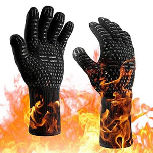 Oven Gloves | High Temperature 932°F Heat Resistant Silicone Gloves