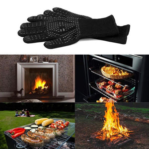 Oven Gloves | High Temperature 932°F Heat Resistant Silicone Gloves