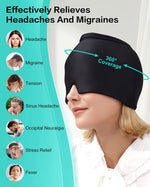 Load image into Gallery viewer, Migraine Relief Cap | Form Fitting Ice Gel Cold Compress
